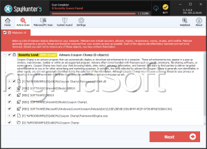 Adware.Coupon Champ screenshot