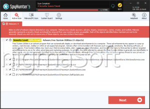 Adware.Free System Utilities screenshot