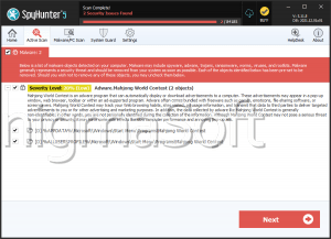 Adware.Mahjong World Contest screenshot