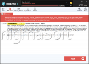 Adware.RapidCoupon screenshot