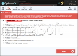 Exploit:Win32/ShellCode.U screenshot