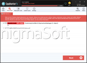 MonitoringTool:Win32/SpyLanternKeylogger screenshot