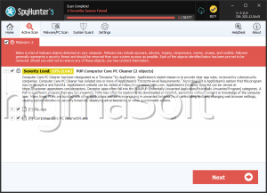 PUP.Computer Care PC Cleaner screenshot