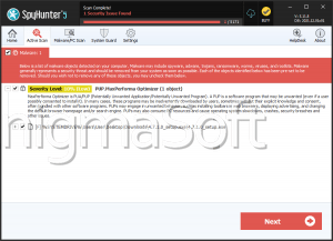 PUP.MaxPerforma Optimizer screenshot