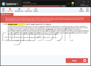 PUP.PC Health Experts Fit PC screenshot