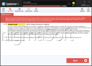 PUP.PC Privacy Protector screenshot