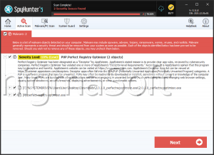 PUP.Perfect Registry Optimizer screenshot