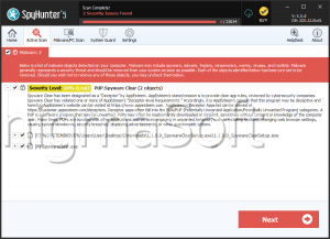 PUP.Spyware Clear screenshot