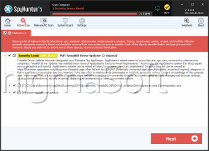 PUP.TweakBit Driver Updater screenshot