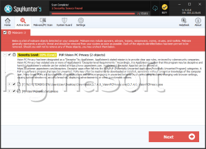PUP.Vision PC Privacy screenshot