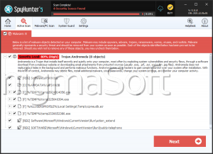 Trojan.Andromeda screenshot