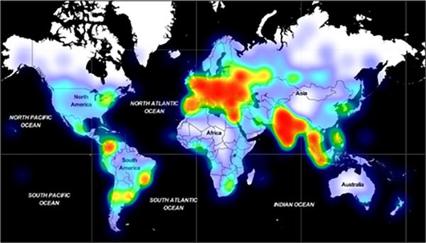 adrozek malware geographic spread