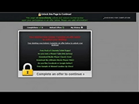 Complete an offer to continue Virus Screenshot