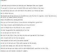 Cube Ransomware Screenshot