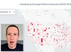 mapa de calor do facebook coronavirus