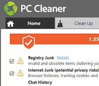 Captura de tela do PC Cleaner