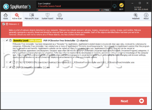 PUP.PCBooster Free Uninstaller screenshot