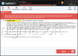 PUP.wondershare 1 click pc screenshot