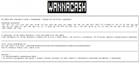 Captura de tela do WannaCash Ransomware