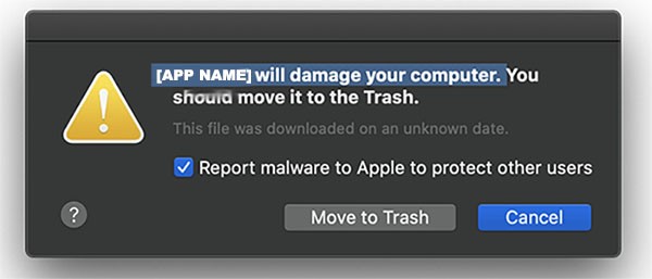 [app] danneggerà il tuo computer