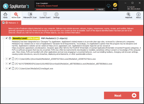PUP.MediaGet2 screenshot