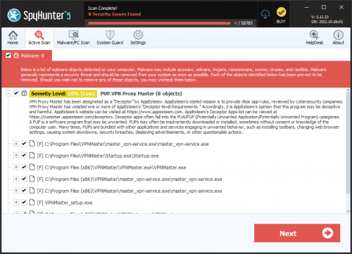 PUP.VPN Proxy Master screenshot
