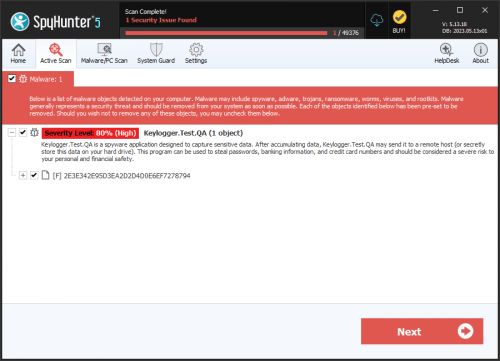 Keylogger.Test.QA screenshot