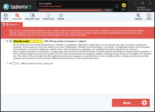 PUP.All Free Audio Converter screenshot