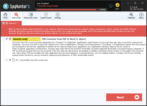 PUP.Converter from PDF to Word screenshot