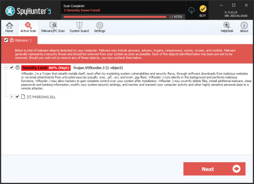 Trojan.Vtflooder.J screenshot