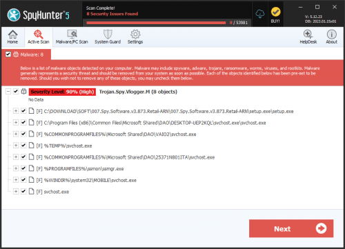 Trojan.Spy.Vlogger.M screenshot