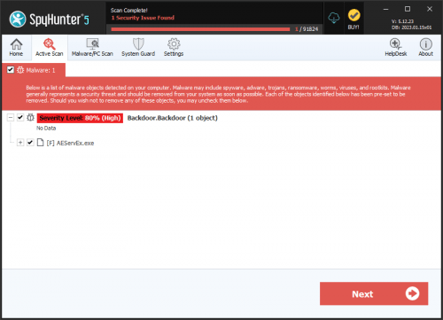 Backdoor.Backdoor screenshot