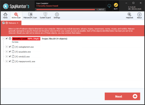 Trojan.Tibs.GV screenshot