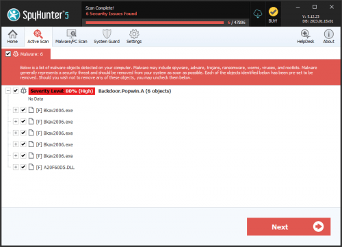 Backdoor.Popwin.A screenshot