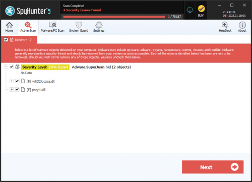 Adware.SuperJuan.hid screenshot