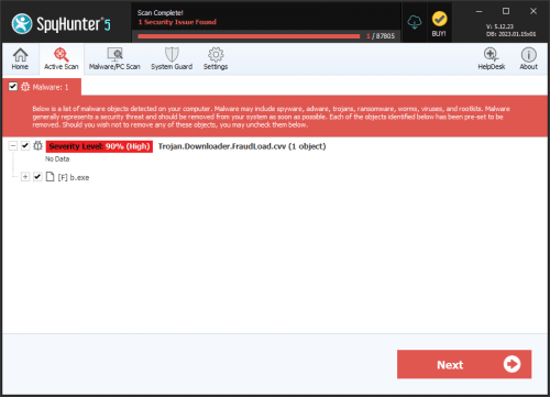 Trojan.Downloader.FraudLoad.cvv screenshot