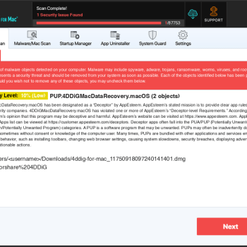 spyhunter-detects-pup-4ddigmacdatarecovery-macos.png
