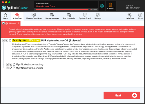 PUP.Mystnodes.macOS screenshot