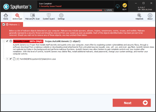 Trojan.AutoHK.Generic screenshot