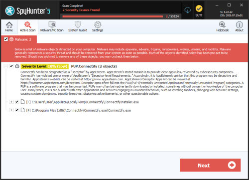 PUP.Connectify screenshot